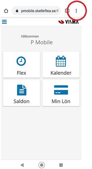 P Mobile i Android, alt 2